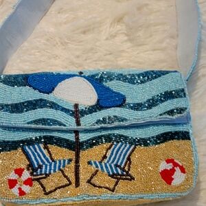 Beach Themed Beaded Women's Bag